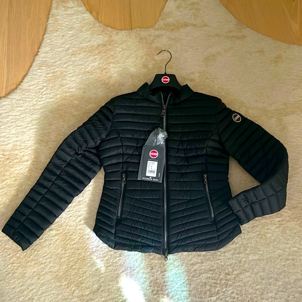 COLMAR Jacket Black Puffer with Chevron Quilting EU 42 (fits like XS)